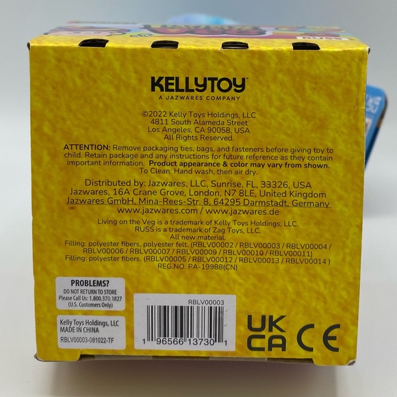 Living On The Veg Zeek Stuffed Mushroom Plush Toy Kellytoy Russ Fun Guy Series 1 - Picture 3 of 3